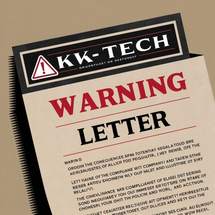 kvk-tech warning letter